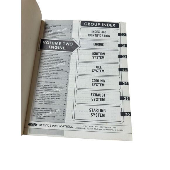 1970 FORD Car Shop Manuals #1-5 Complete Set Ford Motor Company Original - Picture 7 of 13